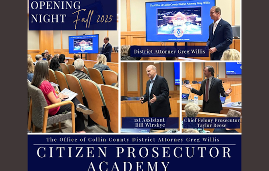 Collin County Launches Citizen Prosecutor Academy to Educate Residents on Judicial Process