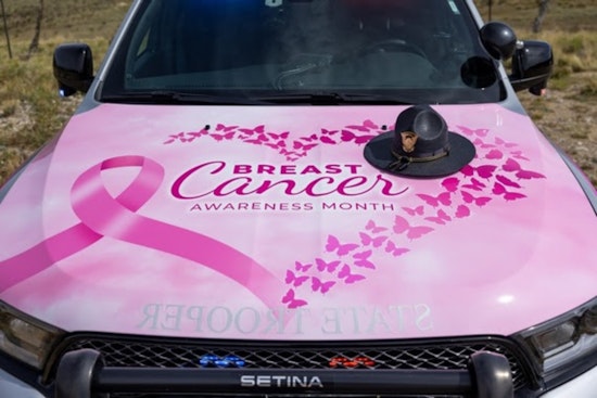 Colorado State Patrol Honors Breast Cancer Affected Individuals with Awareness-Themed Patrol Cars