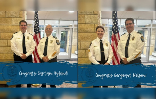 Coon Rapids Police Department Celebrates Promotions of Two Officers to Leadership Roles