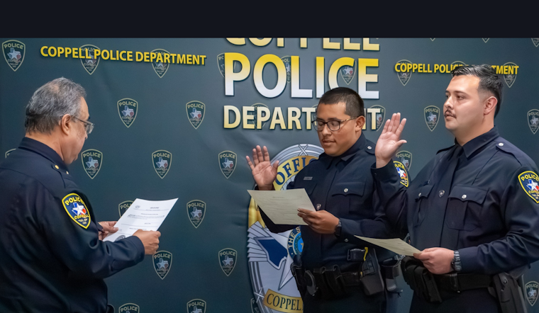 Coppell Welcomes Two New Officers: Deputy Chief Lujan Swears in Fresh Faces to Police Department