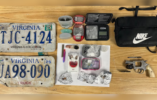 Crofton Traffic Stop Leads to Arrest of Two Virginians, Seizure of Firearm and Suspected Fentanyl