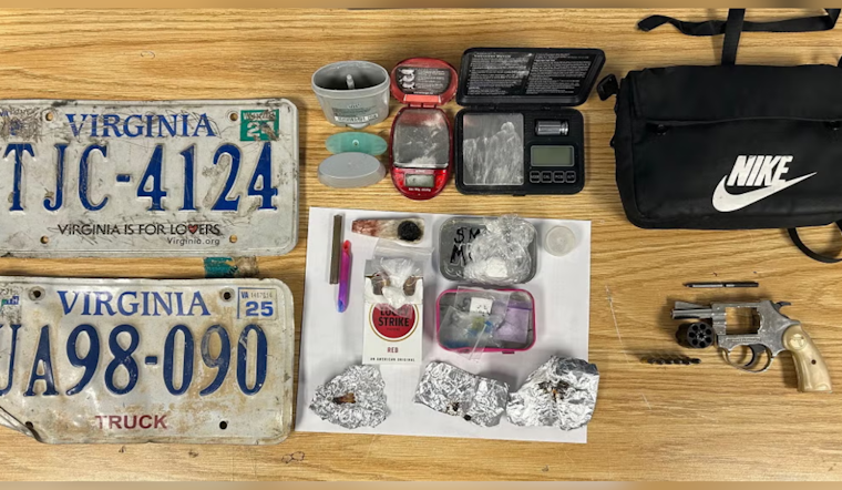 Crofton Traffic Stop Leads to Arrest of Two Virginians, Seizure of Firearm and Suspected Fentanyl