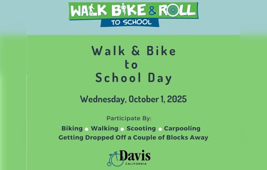 Davis Rallies for Safe Travel as Students Gear Up for National Walk & Bike to School Day