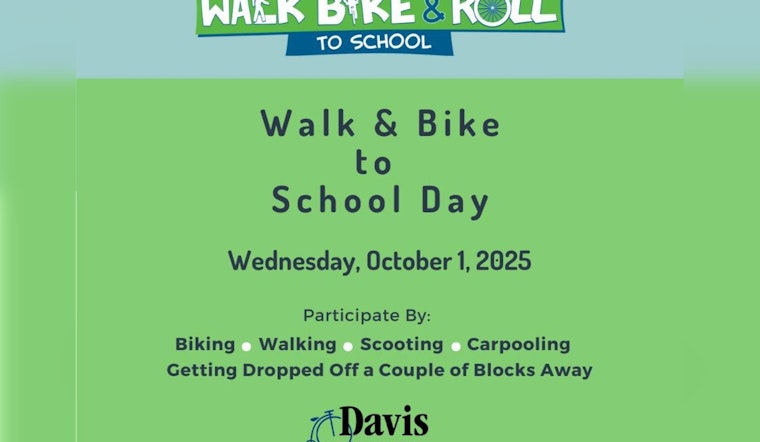 Davis Rallies for Safe Travel as Students Gear Up for National Walk & Bike to School Day