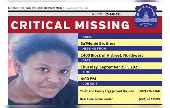 DC Police and Community Mobilize in Search for Missing 13-Year-Old Sa'Monie Brothers