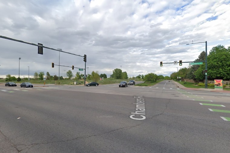 Denver Police Investigate Traffic Crash at 53rd and Chambers, Advise Alternate Routes