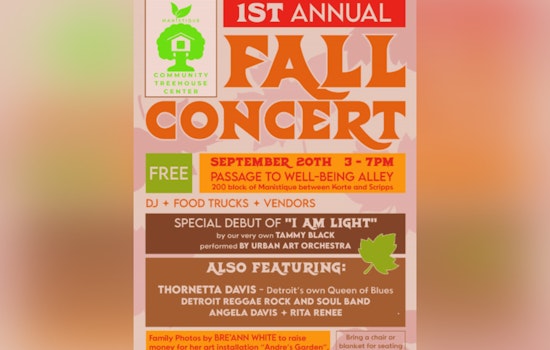 Detroit Autumn Art Scene, Free Concerts Featuring Local Artists