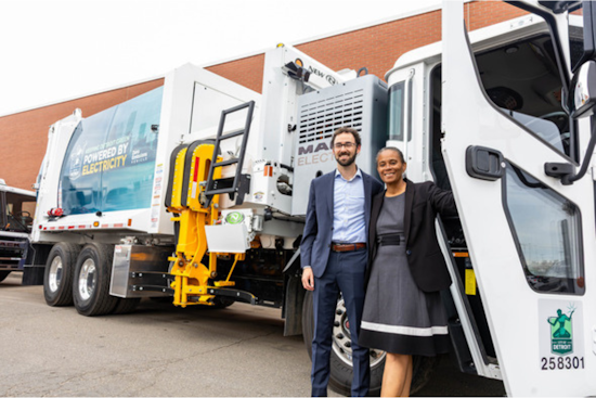 Detroit Charges Up Environmental Efforts with Electric Trash Trucks and Bus Stop Recycling Program