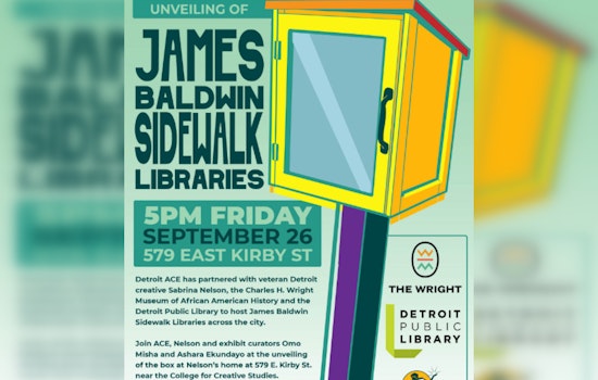 Detroit Honors James Baldwin with Citywide Sidewalk Libraries Initiative