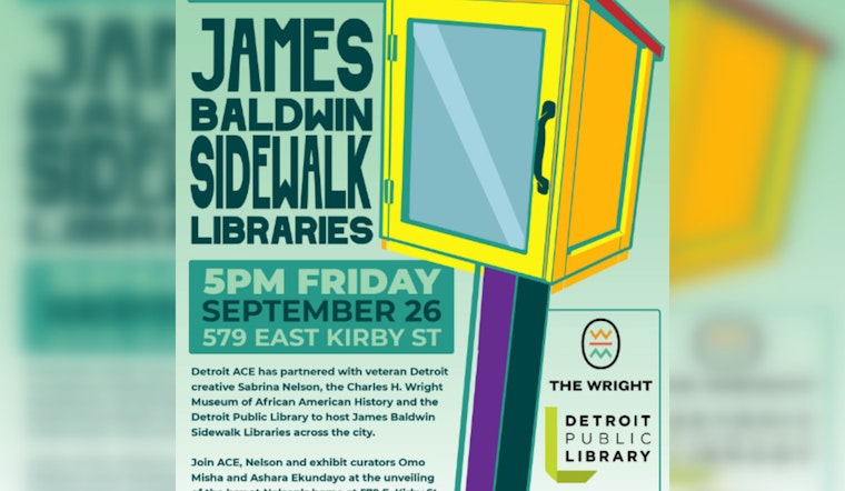 Detroit Honors James Baldwin with Citywide Sidewalk Libraries Initiative