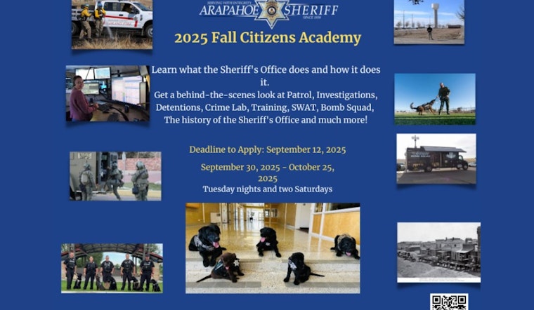 Discover Law Enforcement Firsthand: Arapahoe County Sheriff's Office Offers Adult Citizens' Academy This Fall