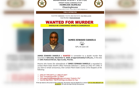 Double Murder Convict "45" On The Loose In Miami After Jailhouse Blunder