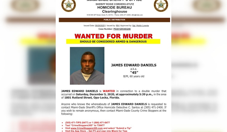 Double Murder Convict "45" On The Loose In Miami After Jailhouse Blunder