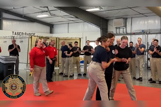 VIDEO: Douglas County Sheriff's Office Spokesperson Voluntarily Undergoes Taser Training with Cadets