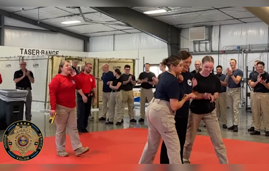 VIDEO: Douglas County Sheriff's Office Spokesperson Voluntarily Undergoes Taser Training with Cadets