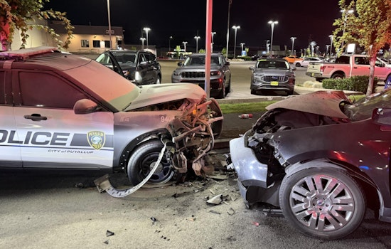 DUI Suspect Arrested After Ramming Police Cruiser, Causing Fire in Puyallup