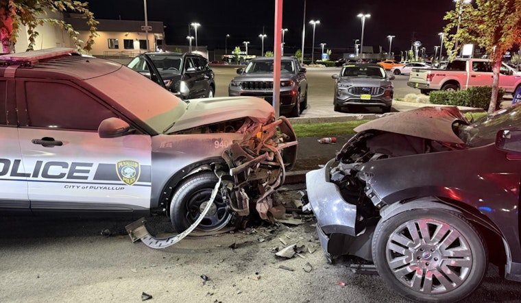 DUI Suspect Arrested After Ramming Police Cruiser, Causing Fire in Puyallup