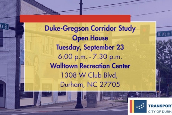 Durham Residents Invited to Open House to Discuss Safety Enhancements for Duke Street and Gregson Street/Vickers Avenue