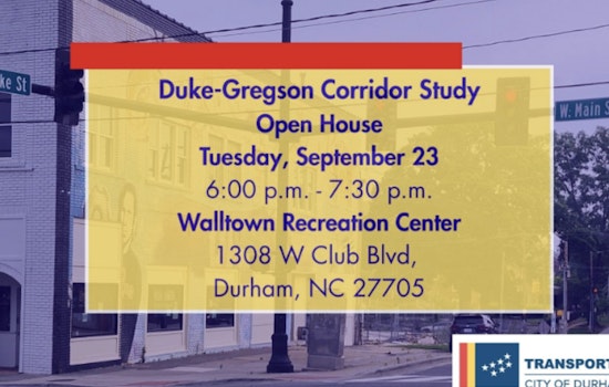 Durham Residents Invited to Open House to Discuss Safety Enhancements for Duke Street and Gregson Street/Vickers Avenue