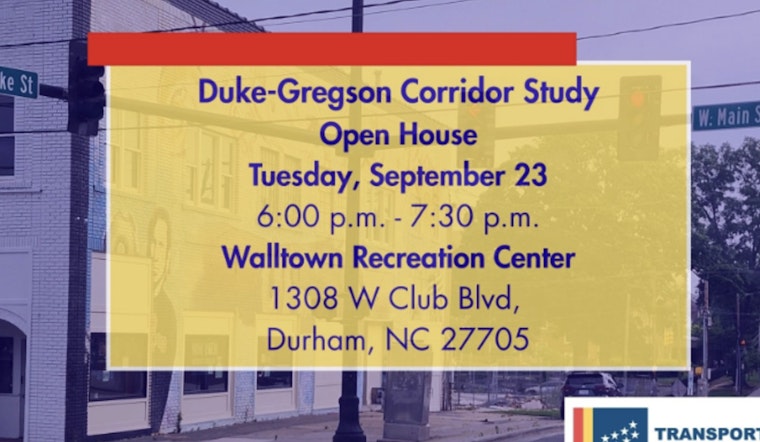Durham Residents Invited to Open House to Discuss Safety Enhancements for Duke Street and Gregson Street/Vickers Avenue