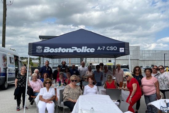 East Boston Seniors and Police Unite for End of Summer BBQ at District A-7 Station