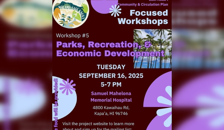 East Kaua‘i Residents Invited to Shape Future Through Community Plan Workshop