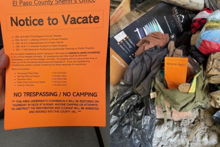El Paso Sheriff's Office Clears Illegal Encampment Near Chamberlin S Bridge Amid Safety Concerns