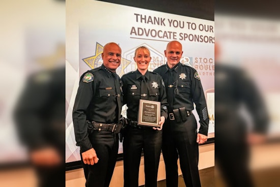 Elk Grove Officer Honored with "Service Above Self Award" by Sacramento Rotary Club for Community Dedication