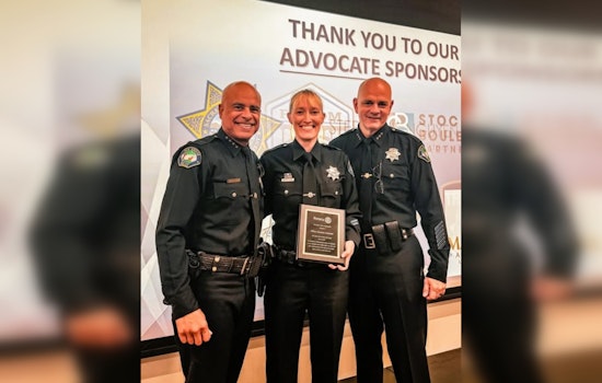 Elk Grove Officer Honored with "Service Above Self Award" by Sacramento Rotary Club for Community Dedication