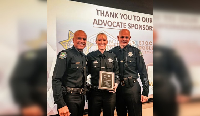 Elk Grove Officer Honored with "Service Above Self Award" by Sacramento Rotary Club for Community Dedication