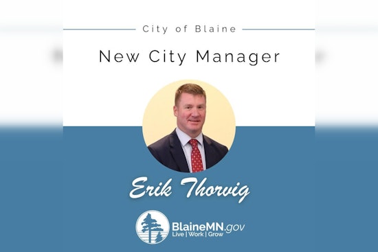 Erik Thorvig Appointed as Blaine's New City Manager After Extensive Nationwide Search