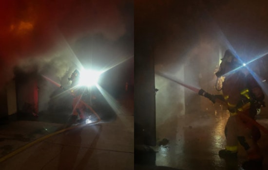 Escondido Firefighters Swiftly Contain Storage Unit Blaze, Avert Potential Disaster on Avenida Del Diablo