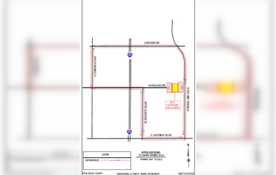 Essential Maintenance Leads to Closure of Hypoluxo Road Near Federal Highway, Detours in Place
