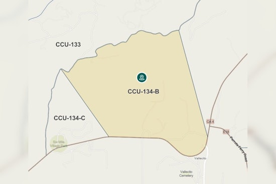 Evacuation Warning Issued in Calaveras County as 2-7 Fire Spreads Through Vallecito
