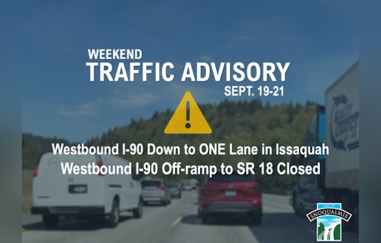 Expect Delays, Westbound I-90 in Issaquah Down to One Lane for Bridge Repairs This Weekend