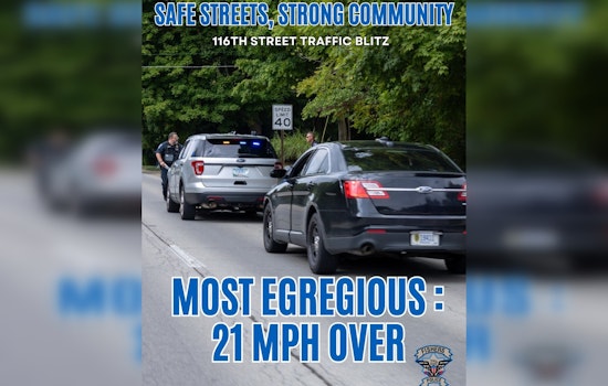 Fishers Police Conduct 90-Minute Traffic Blitz on 116th Street, Promote Road Safety Through Engagement