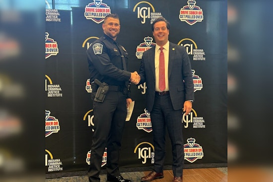Fishers Police Department Commends Officer Levi App for Leading OWI Arrests in 2024