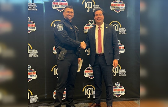Fishers Police Department Commends Officer Levi App for Leading OWI Arrests in 2024