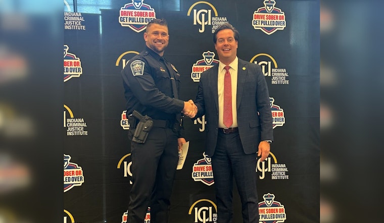Fishers Police Department Commends Officer Levi App for Leading OWI Arrests in 2024