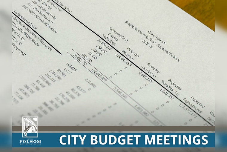 Folsom City Council Seeks Public Input on Addressing $3M Budget Shortfall, Critical Meetings Scheduled