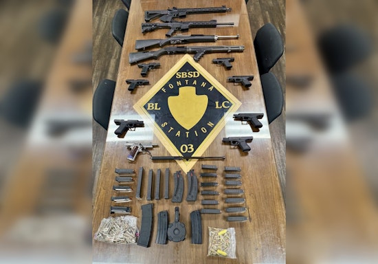 Fontana Man Arrested on Domestic Violence Call, Illegal Firearms Seized