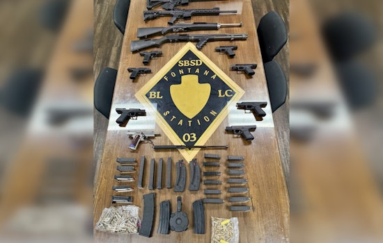 Fontana Man Arrested on Domestic Violence Call, Illegal Firearms Seized