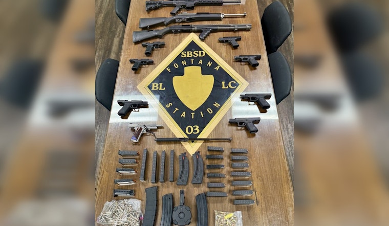 Fontana Man Arrested on Domestic Violence Call, Illegal Firearms Seized