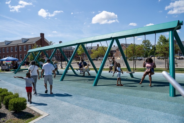 Fort Ben Cultural Campus in Lawrence Reinvigorates Community Spirit with Return of Musical Swings