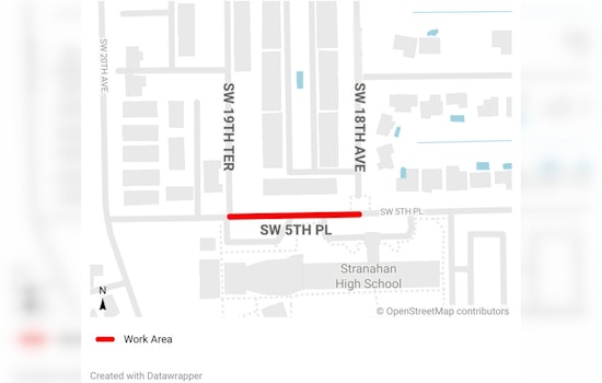 Fort Lauderdale Announces Traffic Safety Enhancements with New Curb Installations on SW 5th Place