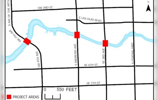 Fort Lauderdale Bridge Upgrades Commence: SW 4th, SE 3rd, and Andrews Avenue Structures to Receive Scour Protection