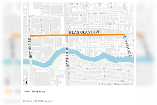 Fort Lauderdale to Enhance Las Olas Parking with New On-Street Sensors, Partial Lane Closures Expected