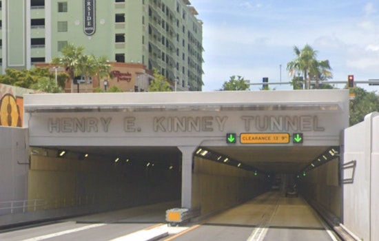 Fort Lauderdale's Kinney Tunnel Closes Temporarily Due to Standing Water, Officials Advise Seeking Alternate Routes