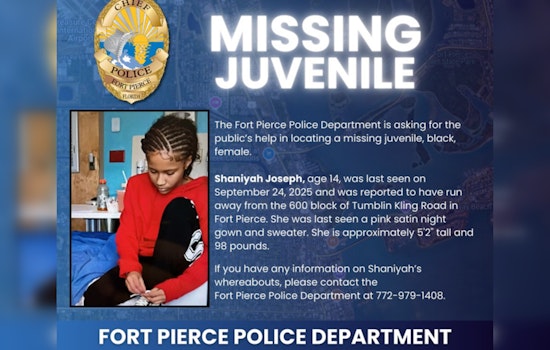 Fort Pierce Police Seek Public's Help in Search for Missing Teen Shaniyah Joseph