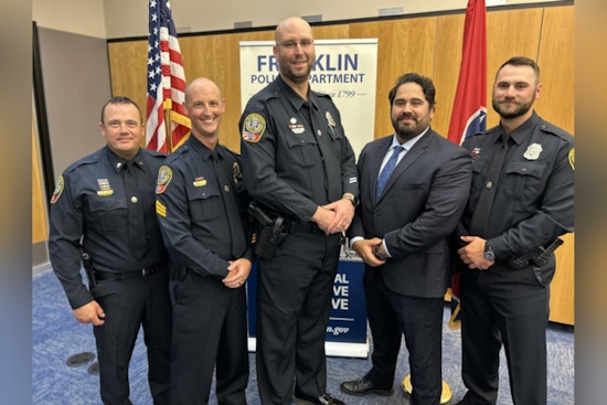 Franklin Police Department Announces Officer Promotions, Celebrates Dedication to Community Service